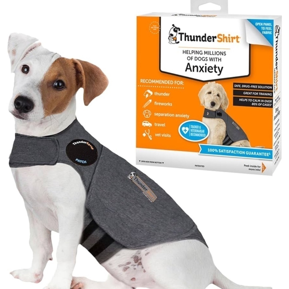 ThunderShirt Anxiety Wrap Shirt Heather Gray Size Small 15-25 Pounts Dog Clothes